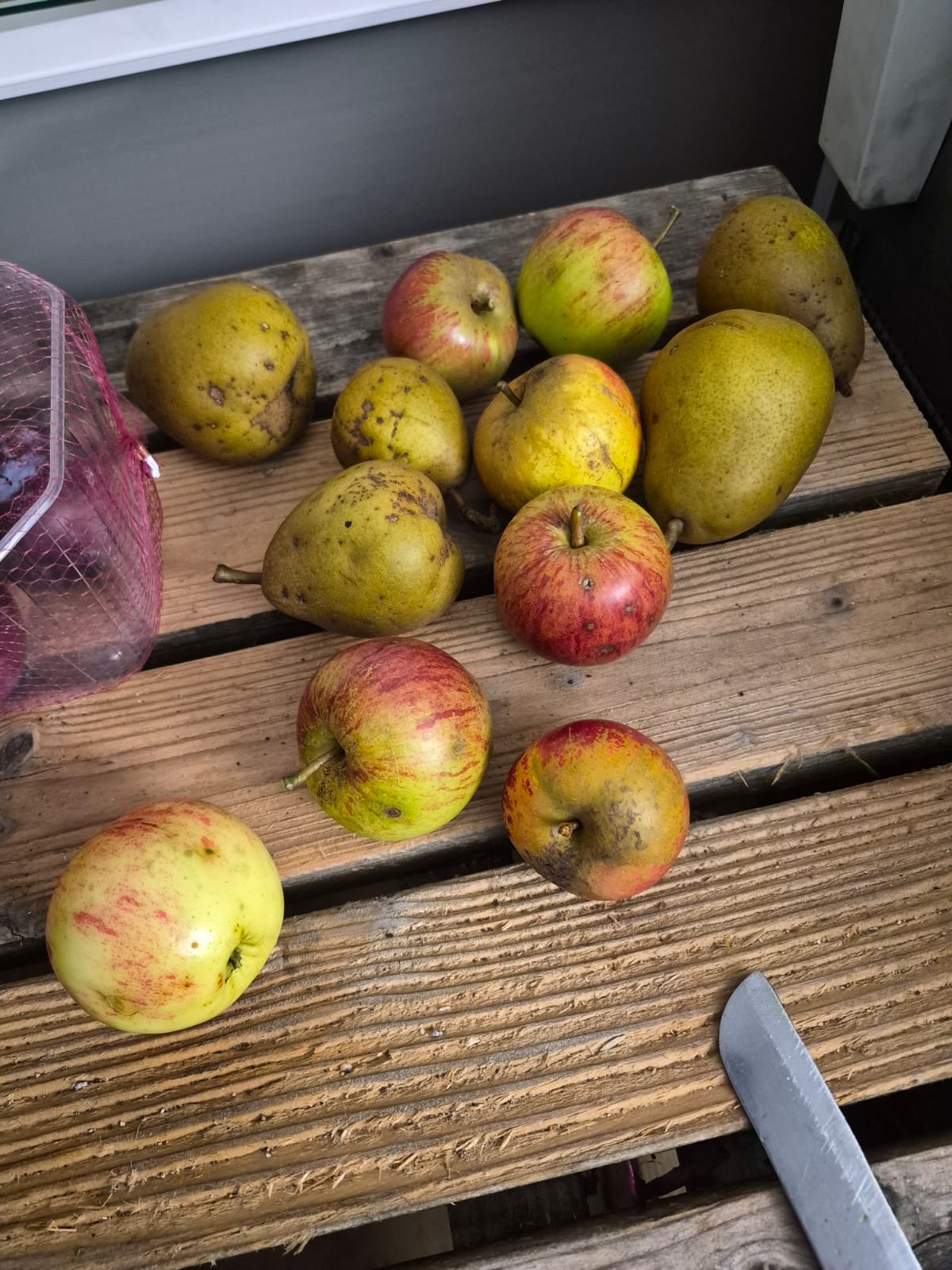 Apples being prepared for dessert