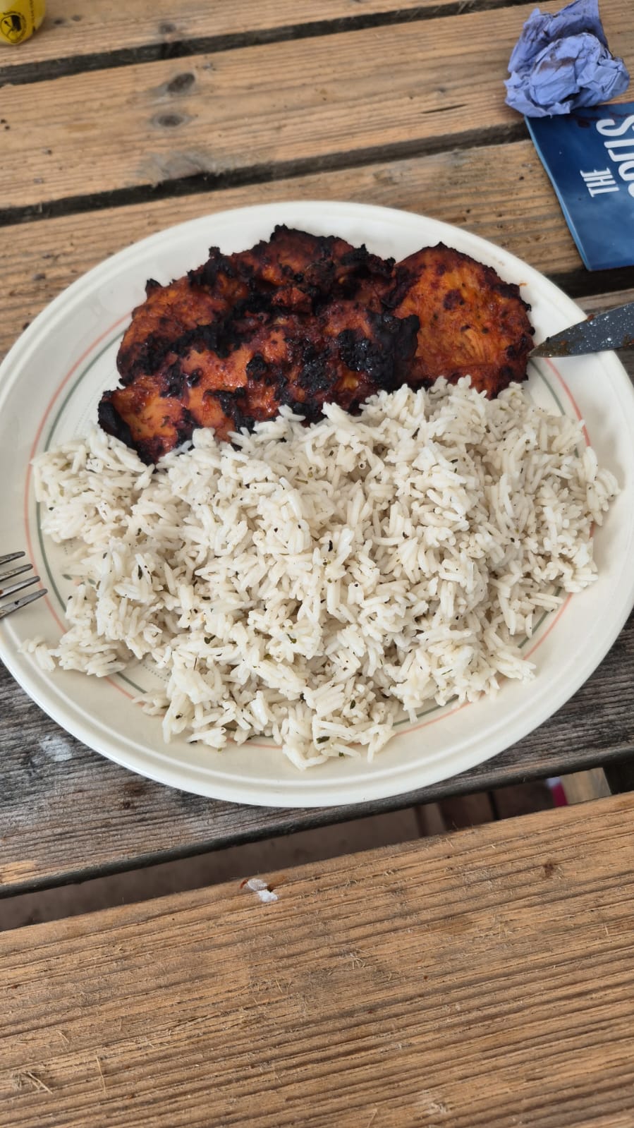 Chinese pork pies and rice